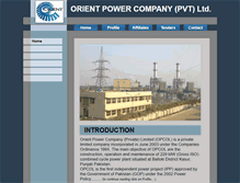 Tablet Screenshot of orientpower.com.pk